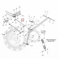 1822420-458 Рычаг поперечный верхний черный для снегоходов Polaris WIDETRAK LX 1822425-244/08-391-01