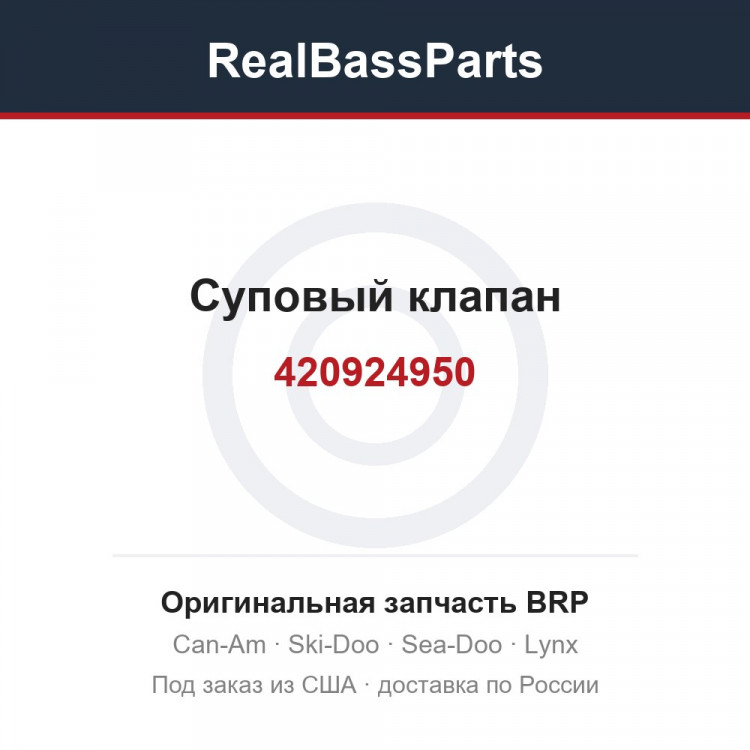 420924950 Суповый клапан