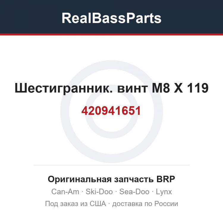 420941651 Шестигранник. винт M8 X 119