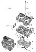 Картер двигателя в сборе включает no 1 6 Ski-Doo Expedition 850 E-TEC SE (2024) (420894362)