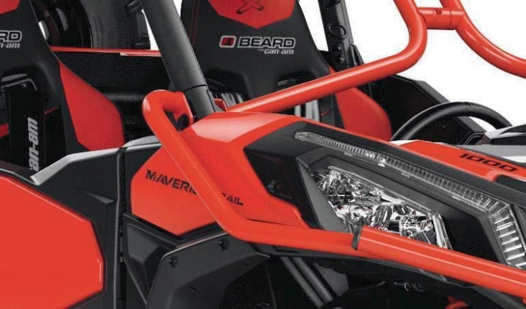 715004801 Передняя экзорама Dragonfire для Maverick Trail, Maverick Sport: Canam Red