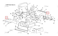 Клапан снежный боковой тоннель EXT Polaris Widetrak LX (2006) (5812321)