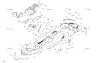 Передний облицовка Bright белый Sea-Doo Spark 60 (2023) (291004590)