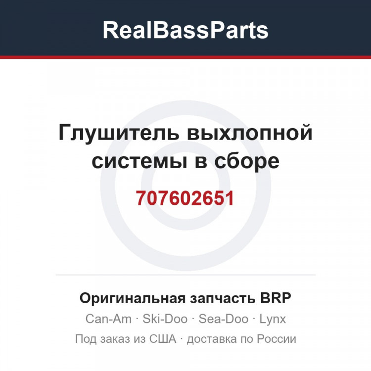 707602651 Глушитель выхлопной системы в сборе