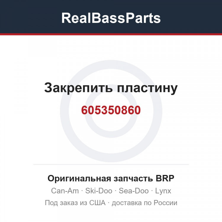 605350860 Закрепить пластину
