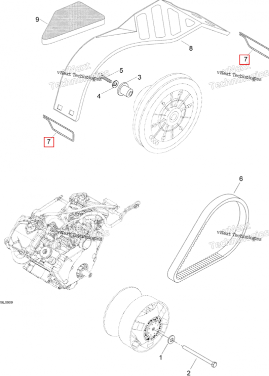 Goupille штифт Ski-Doo Expedition TUV V800 4-TEC (2009) (M5442726)