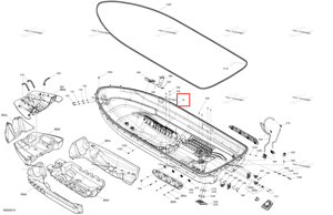 Hull в сборе включает BR / 10 to 10 b Sea-Doo 292002444