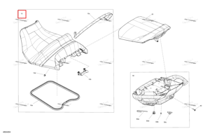 Galactic синий водителя сиденье в сборе d Sea-Doo 269003592