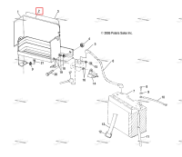Аккумулятор коробка чёрный Polaris Widetrak LX (2006) (1012909-067)