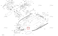 Гайка корпус M6 в сборе Sea-Doo RXT-X 300 (2023) (291006093)