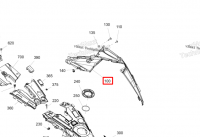 517308408 Панель правая черная Ski-Doo