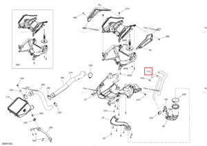 Вентиляция шланг Ski-Doo 508001272