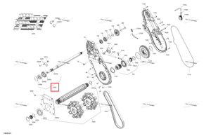 Counter вал в сборе d Ski-Doo 504154721