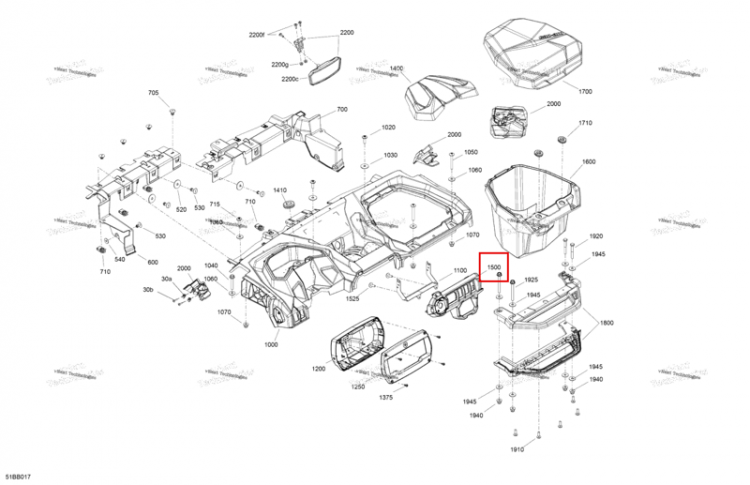 Выключатель опора Can-Am Maverick Sport 1000R XRC (2022) (707900876)