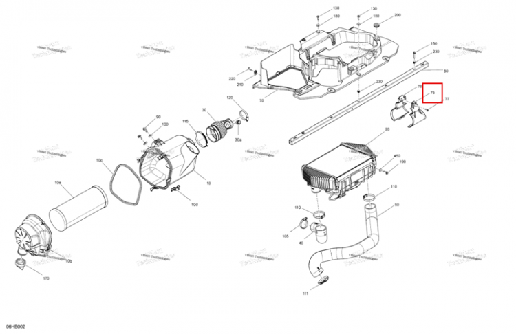 Шланг опора Can-Am Maverick Turbo RR XRC (2022) (707900934)