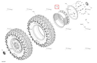 Глубокий чёрный 15 дюйм обод Beadlock включает 210 b to 210 b1 c Can-Am Maverick Turbo RR XRS (2026) (705403616)