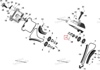 Задний распредвал впуск 5/55 Can-Am Outlander 4x4 XT 1000R (2025) (420281651)