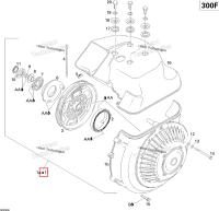 Rewind стартер включает 1 a to 11 Ski-Doo Skandic Tundra (2009) (420889825)