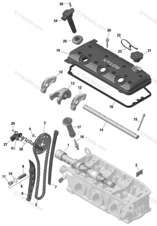 420854594 ARBRE CULBUTEUR*ROCKER-ARM SHAFT  Вал рокерный