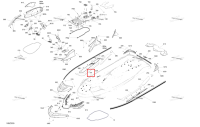 Крепление стяжка кабельная Sea-Doo RXT-X 300 (2023) (293750109)