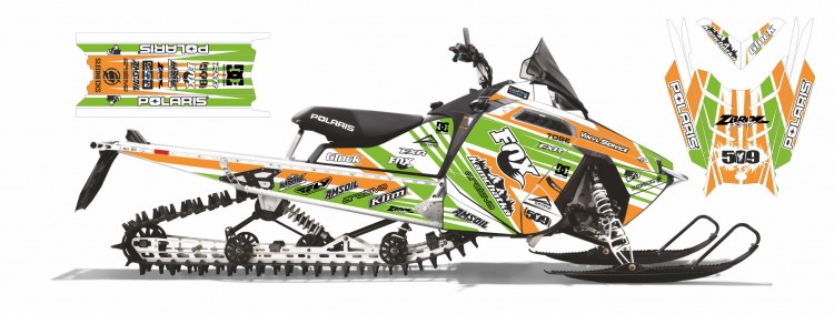 Наклейки для снегоходов Ski-Doo XM XP  Polaris RMK AXYS