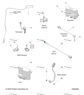 2416168 Датчик 2.5 BAR T MAP BOOST коробка LOCATION