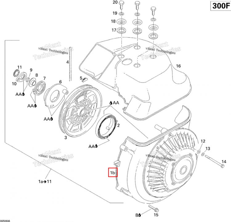 Вентилятор Cowling Ski-Doo Skandic Tundra (2009) (420810286)
