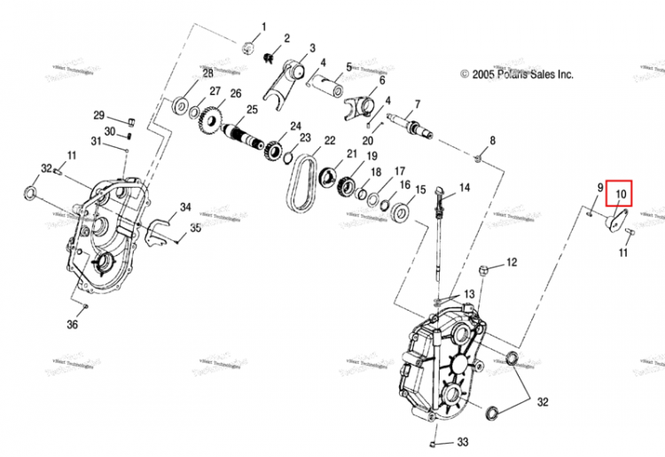 BELLCRANK WTD Polaris Widetrak LX (2006) (3233393)