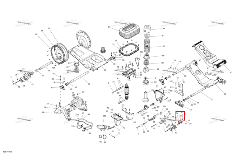 THREADED тяга Sea-Doo GTX (2016) (279000139)