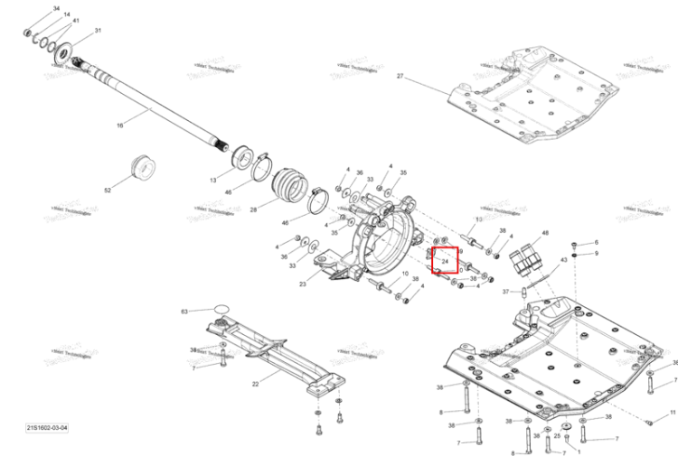 Reducer Except двигатель 300 Sea-Doo RXT (2016) (271001903)