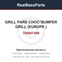 705007499 GRILL PARE-CHOC*BUMPER GRILL (EUROPE )