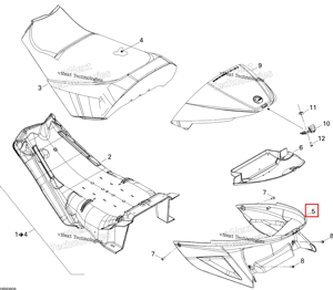 Labrador синий Trunk LTD Ski-Doo 510004646