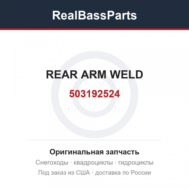 503192524 REAR ARM WELD