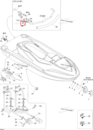 STAIR опора LE Sea-Doo 292000562