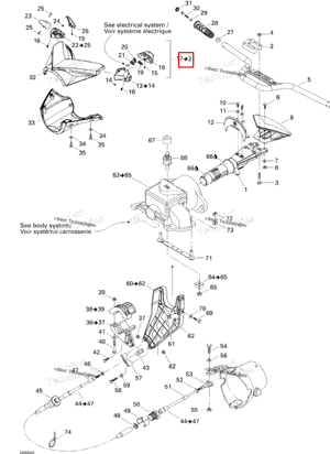 Левый корпус крышка в сборе WAKE Sea-Doo 277001351