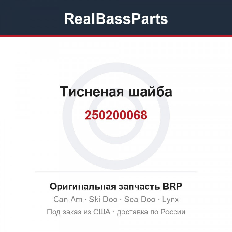 250200068 Тисненая шайба