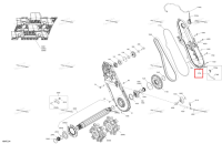 Глубокий чёрный цепь Case крышка в сборе включает 1700 to 1700 f Ski-Doo Summit Adrenaline Enduro 850 E-TEC (2026) (504155075)