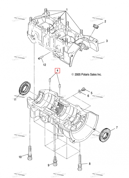 Штифт установочный Polaris Widetrak LX (2006) (3086838)