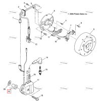 Резиновый гайка Polaris Widetrak LX (2006) (3083240)