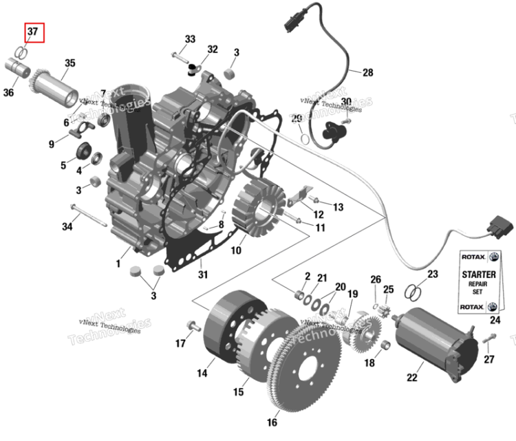 Уплотнительное кольцо Sea-Doo RXT-X 300 (2023) (420250056)