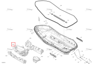 Передний Hull поплавок Sea-Doo Spark 900 ACE Base (2026) (292002593)