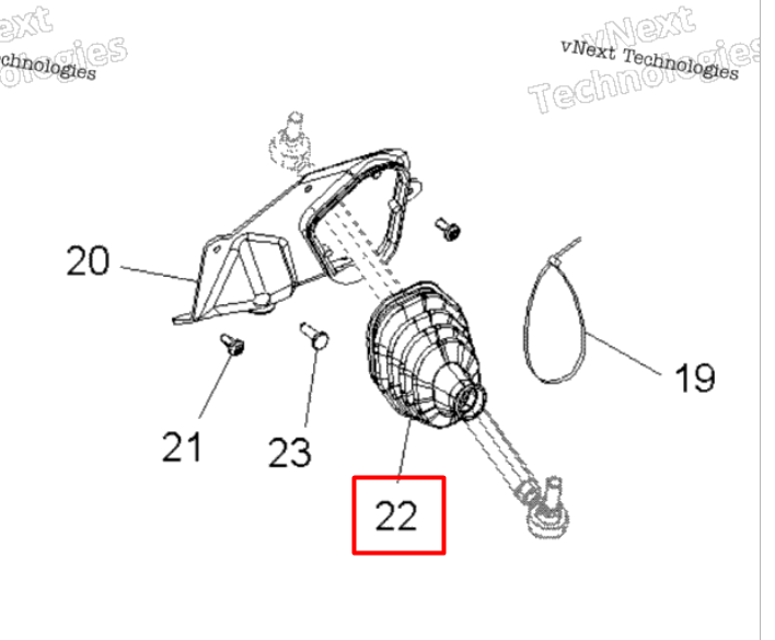 5413794 Пыльник рулевой тяги правый для снегоходов Polaris 600 WIDETRAK IQ 2010"+ 5413632