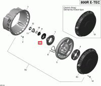 420852640 Замок собачки стартера Ski-Doo PAWL LOCK 420852308 420852307													