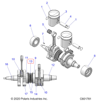 5144456 Шестерня привода водяного насоса для снегоходов Polaris PATRIOT 9R 5144456