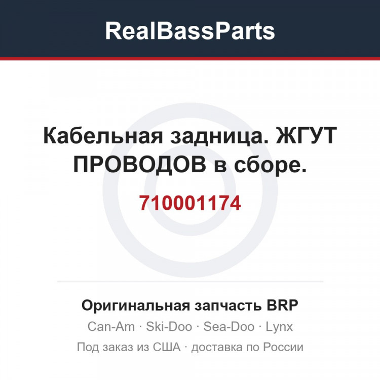 710001174 Кабельная задница. ЖГУТ ПРОВОДОВ в сборе.