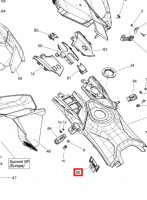 517305722 Клипса левая крепления боковой панели Ski-Doo LH RETAINING PANEL CLIP ASS Y  517305145 517305494