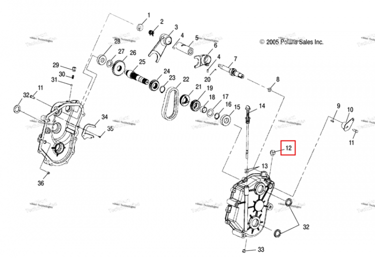 Выключатель Polaris Widetrak LX (2006) (3233410)