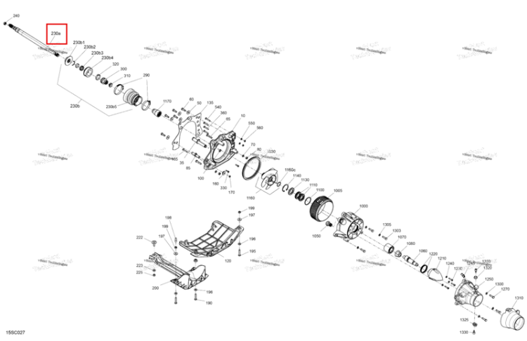 Propeller вал Sea-Doo Spark 60 (2023) (271002205)