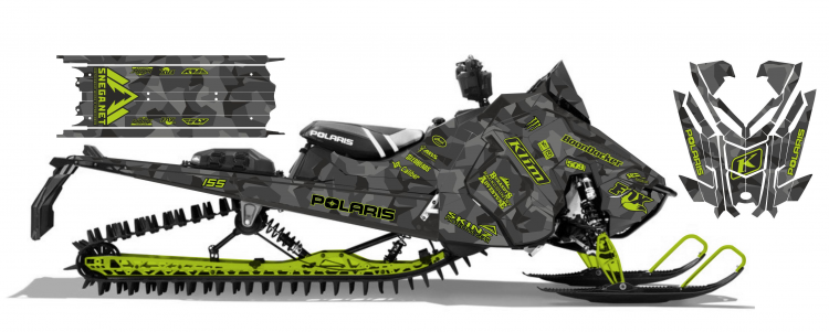 Наклейки для снегоходов Ski-Doo XM XP  Polaris RMK AXYS