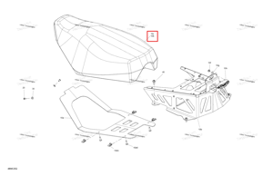 Сиденье крышка Ski-Doo 510007496